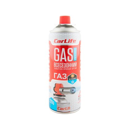 Газ CarLife Gas універсальний всесезонний 220г, 400мл 450 фото
