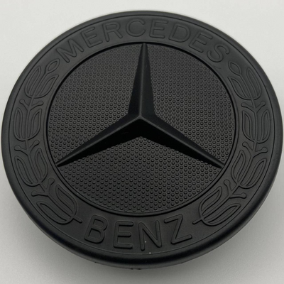 Емблема на капот Mercedes-Benz 57 мм чорна w411 фото