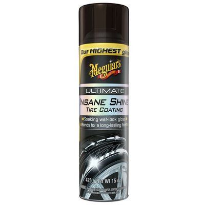 Спрей для чорніння шин аерозольний Meguiar's G190315 Ultimate Insane Shine ™ Tire Coating, 425 г G190315 фото