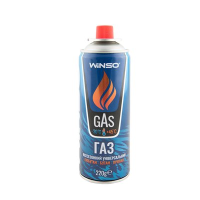 Газ Winso Gas універсальний всесезонний 220г, 400мл 6315 фото