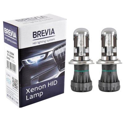 Біксенонова лампа Brevia H4, 5000K, 85V, 35W P43t-38 KET, 2шт 3039 фото