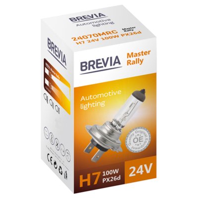 Галогенова лампа Brevia H7 24V 100W PX26d Master Rally CP 118 фото