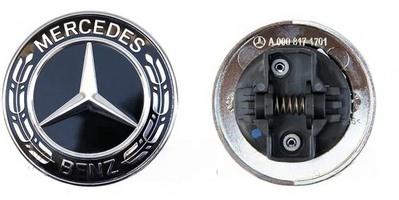 Емблема на капот Mercedes емблема 57 мм  e831 фото
