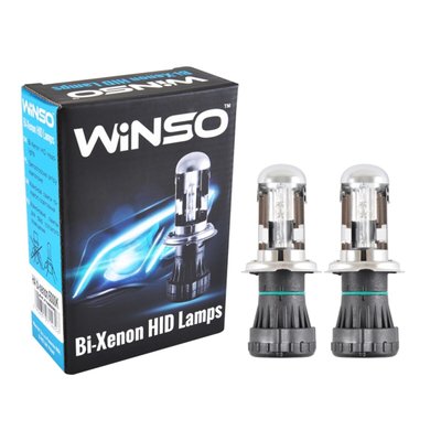 Біксенонова лампа Winso H4 bi-xenon 6000K, 85V, 35W P43t-38 KET, 2шт 6117 фото