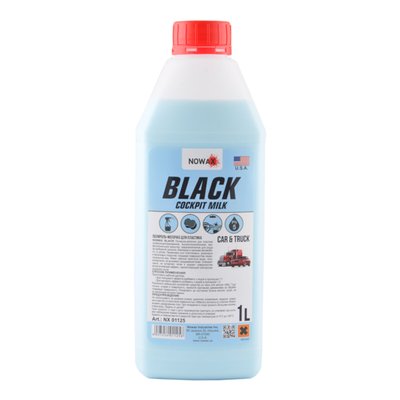 Поліроль-молочко для пластику Nowax Black концентрат, 1л 648 фото