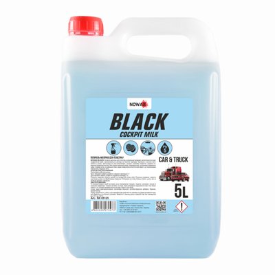 Поліроль-молочко для пластику Nowax Black концентрат, 5л 37 фото