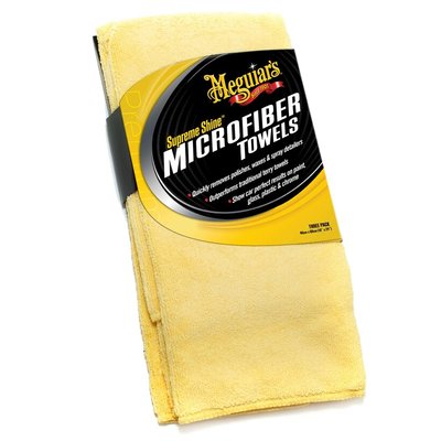 Набір рушників мікрофібрових Meguiar's X2020EU Supreme Shine Microfiber Towel, 40 х 60 см, 3 шт / уп. X2020EU фото