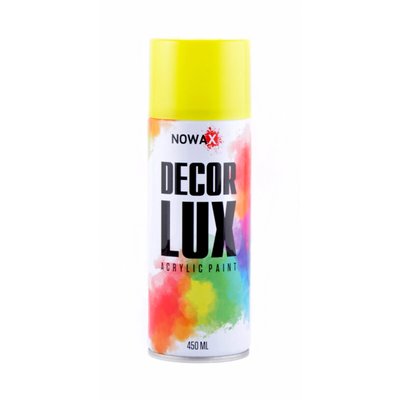 Фарба флуоресцентна Nowax Spray 450мл жовтий (YELLOW) 3760 фото