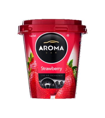 Ароматизатор Aroma Car CUP Gel Green Tea Strawberry, 130g 1612 фото