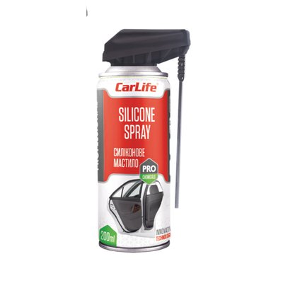 Змазка силіконова CarLife Silicone Spray Professional, 200мл 2573 фото