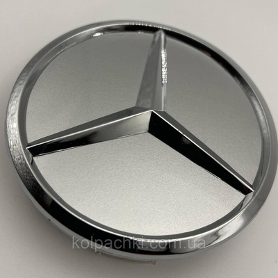 Ковпачки для дисків Mercedes 75 мм 70 мм сірі g412 фото