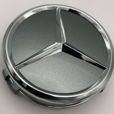 Ковпачки для дисків Mercedes 75 мм 70 мм графіт g414 фото