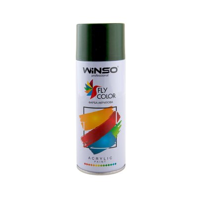 Фарба акрилова Winso Spray 450мл темно-зелений (MOSS GREEN/RAL6005) 6997 фото