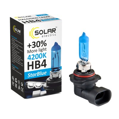 Галогенова лампа Solar HB4 12V 55W P22d StarBlue 4200K 1021 фото
