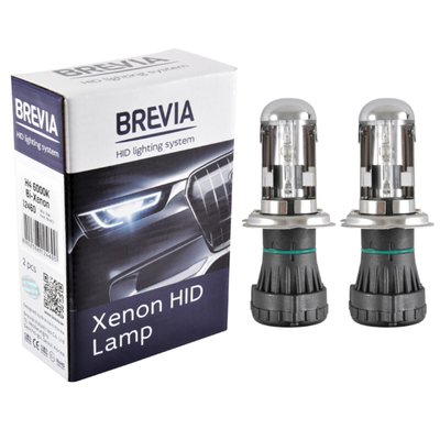 Біксенонова лампа Brevia H4, 6000K, 85V, 35W P43t-38 KET, 2шт 3040 фото