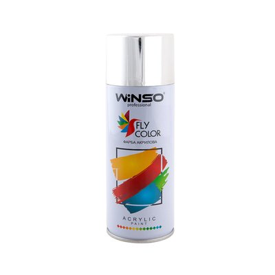 Фарба акрилова Winso Spray 450мл хром (BRIGHT CHROME) 7001 фото