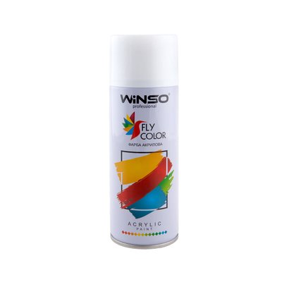 Фарба акрилова Winso Spray 450мл білий глянц (GLOSS WHITE/RAL9010) 6977 фото