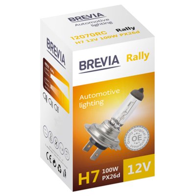 Галогенова лампа Brevia H7 12V 100W PX26d Rally CP 116 фото