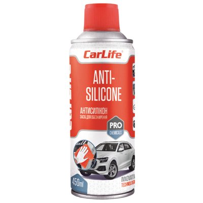 Антисилікон засіб для обезжирення CarLife Anti-Silicone, 450мл 2381 фото